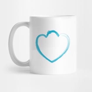 Mutant Heart Pale Blue Mug